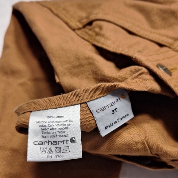 Carhartt Kids Brown Overalls - Picture 9 of 13